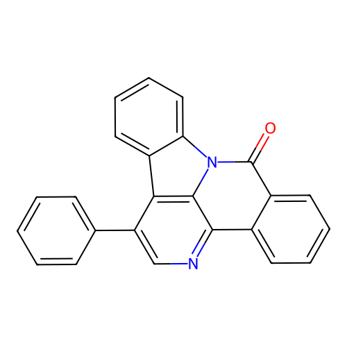 1-phenyl-8H-benzo[c]indolo[3,2,1-ij][1,5]naphthyridin-8-one structure
