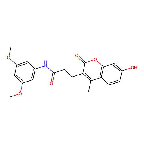N-(3,5-dimethoxyphenyl)-3-(7-hydroxy-4-methyl-2-oxo-2H-chromen-3-yl)propanamide structure
