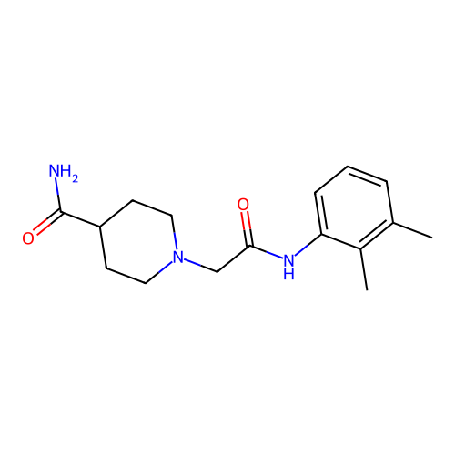 1-(2-((2,3-Dimethylphenyl)amino)-2-oxoethyl)piperidine-4-carboxamide structure