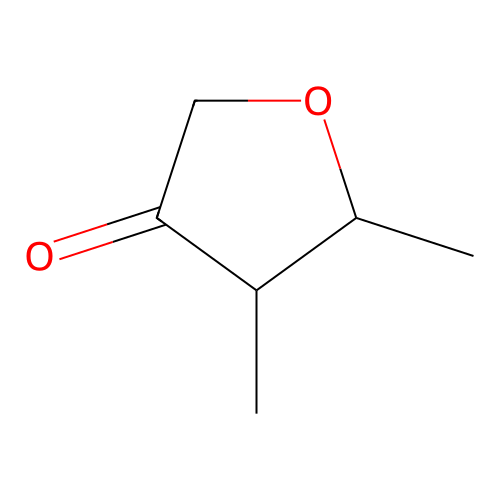 4,5-dihydro-2-methyl-3(2H)-furanone structure