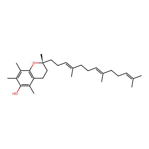 Alpha-Tocotrienol structure