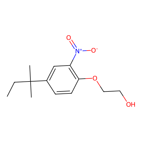 Ethanol, 2-[2-nitro-4-(tert-pentyl)phenoxy]- structure