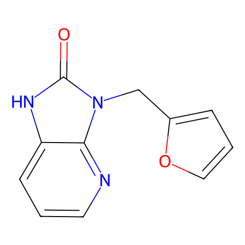 3-(Furan-2-ylmethyl)-1H-imidazo[4,5-b]pyridin-2(3H)-one structure