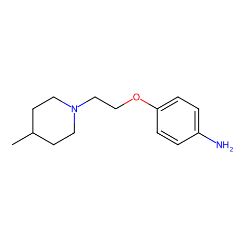 4-[2-(4-Methyl-piperidin-1-yl)-ethoxy]-phenylamine structure
