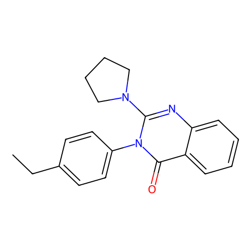 3-(4-Ethylphenyl)-2-pyrrolidin-1-ylquinazolin-4-one structure