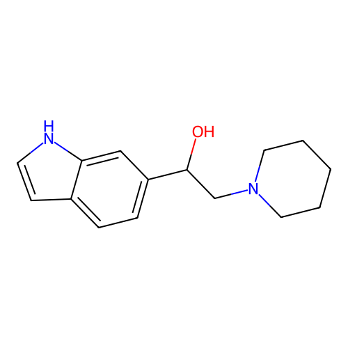 1h-Indole-6-methanol,a-(1-piperidinylmethyl)- structure