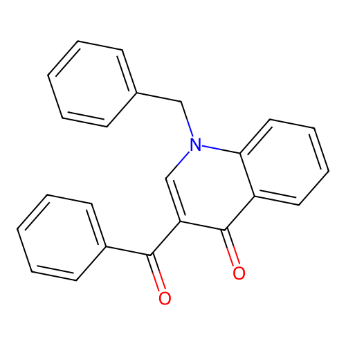 3-Benzoyl-1-benzyl-1,4-dihydroquinolin-4-one structure