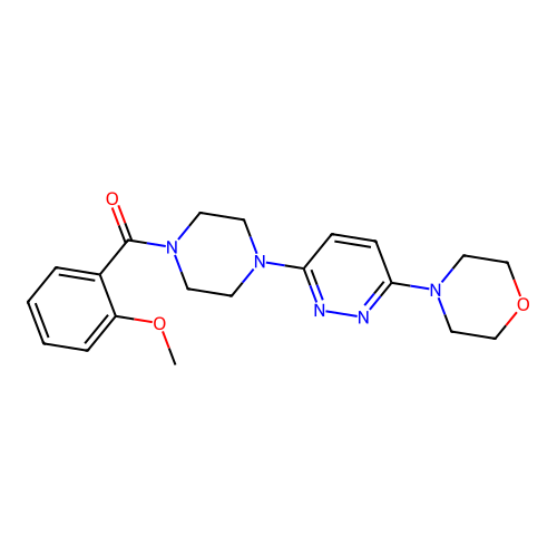 (2-Methoxyphenyl)(4-(6-morpholinopyridazin-3-yl)piperazin-1-yl)methanone structure