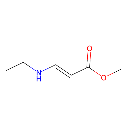 methyl (E)-3-(ethylamino)prop-2-enoate structure