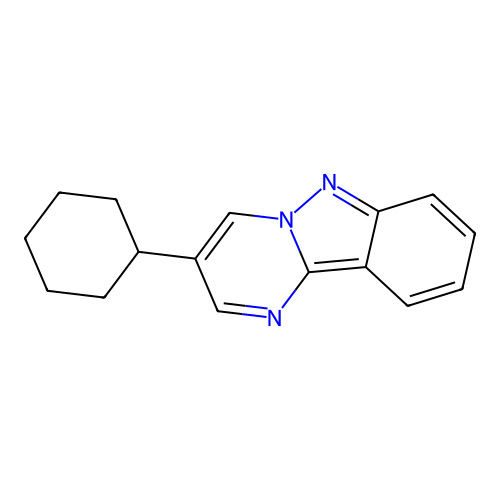 Pyrimido[1,2-b]indazole, 3-cyclohexyl- structure