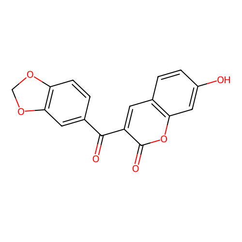 3-(1,3-Benzodioxole-5-carbonyl)-7-hydroxychromen-2-one structure