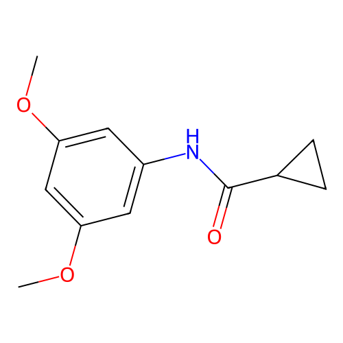 N-(3,5-dimethoxyphenyl)cyclopropanecarboxamide structure