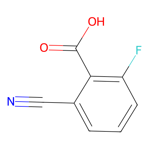 2-Cyano-6-fluorobenzoic acid structure