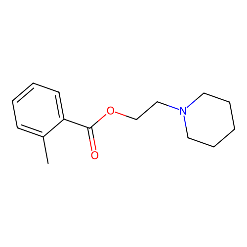 2-Piperidin-1-ylethyl 2-methylbenzoate structure