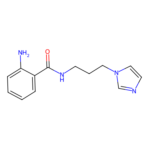 2-amino-N-(3-imidazol-1-ylpropyl)benzamide structure
