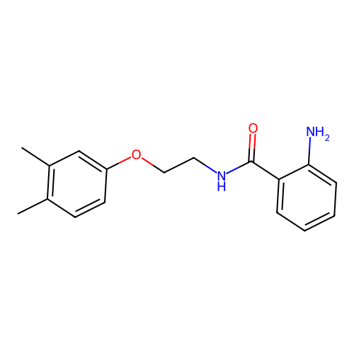 2-amino-N-[2-(3,4-dimethylphenoxy)ethyl]benzamide structure