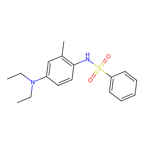 N-[4-(diethylamino)-2-methylphenyl]benzenesulfonamide structure