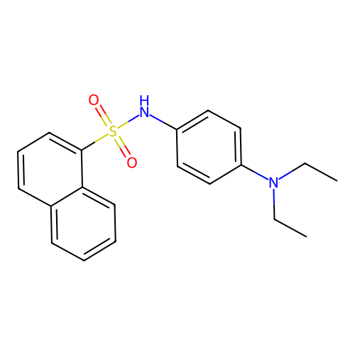 N-[4-(diethylamino)phenyl]naphthalene-1-sulfonamide structure