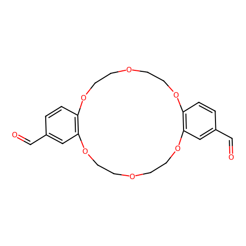 6,7,9,10,17,18,20,21-OCTAHYDRODIBENZO[B,K][1,4,7,10,13,16]HEXAOXACYCLOOCTADECINE-2,14-DICARBALDEHYDE structure