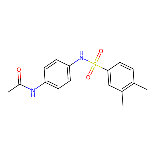 N-[4-(3,4-dimethylbenzenesulfonamido)phenyl]acetamide structure