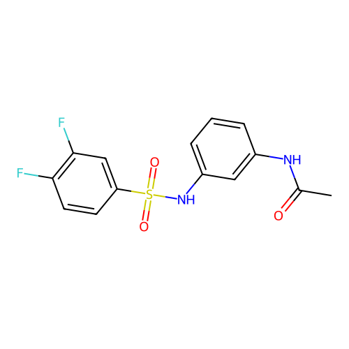 N-(3-{[(3,4-difluorophenyl)sulfonyl]amino}phenyl)acetamide structure
