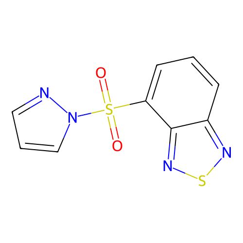 4-Pyrazol-1-ylsulfonyl-2,1,3-benzothiadiazole structure