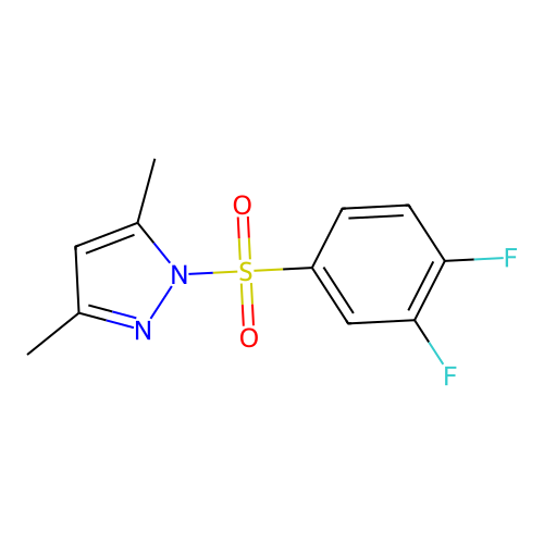 1-(3,4-Difluorophenyl)sulfonyl-3,5-dimethylpyrazole structure