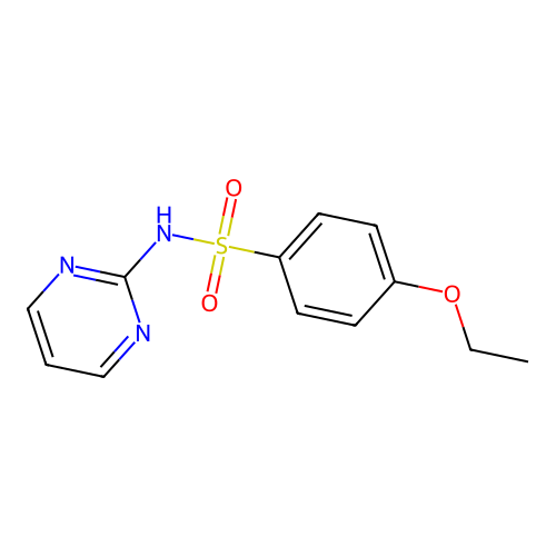 4-ethoxy-N-pyrimidin-2-ylbenzenesulfonamide structure