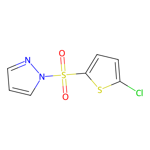 1-[(5-Chloro-2-thienyl)sulfonyl]-1H-pyrazole structure