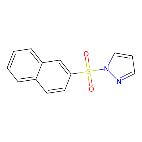 1-Naphthalen-2-ylsulfonylpyrazole structure