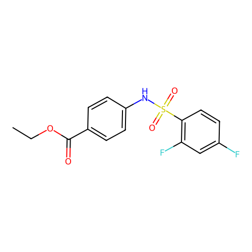 Ethyl 4-{[(2,4-difluorophenyl)sulfonyl]amino}benzoate structure