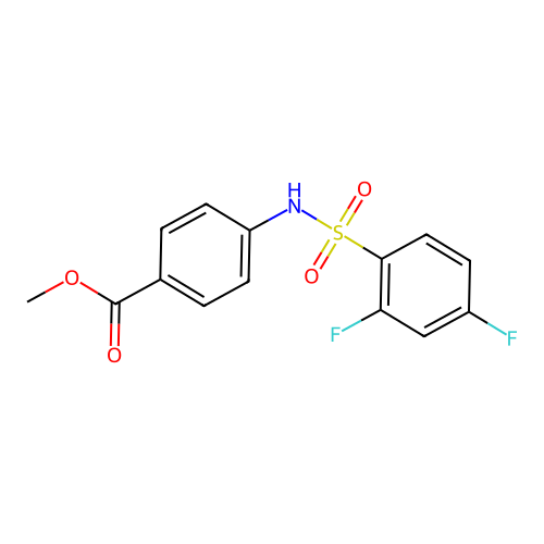 Methyl 4-{[(2,4-difluorophenyl)sulfonyl]amino}benzoate structure