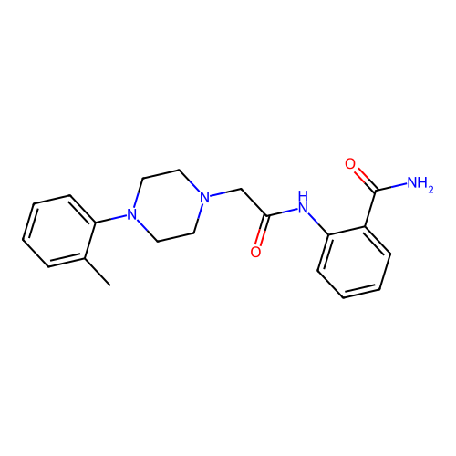 2-[[2-[4-(2-Methylphenyl)piperazin-1-yl]acetyl]amino]benzamide structure