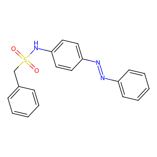 Benzenemethanesulfonamide, N-[4-(2-phenyldiazenyl)phenyl]- structure