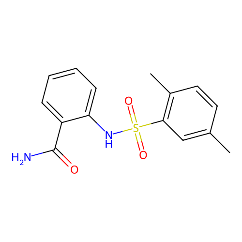 2-[(2,5-Dimethylphenyl)sulfonylamino]benzamide structure