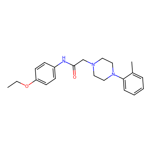 N-(4-ethoxyphenyl)-2-[4-(2-methylphenyl)piperazin-1-yl]acetamide structure