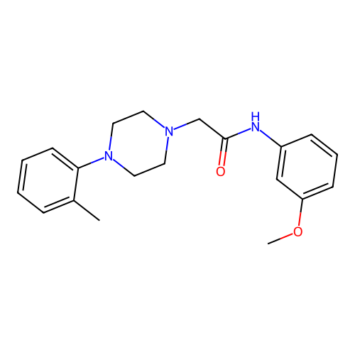 N-(3-methoxyphenyl)-2-[4-(2-methylphenyl)piperazin-1-yl]acetamide structure