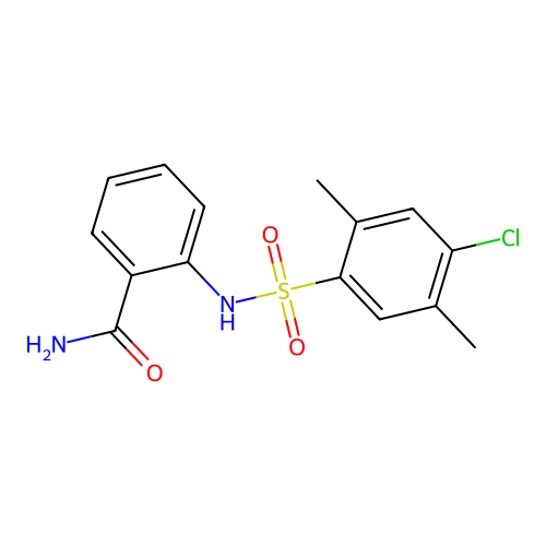 2-{[(4-Chloro-2,5-dimethylphenyl)sulfonyl]amino}benzamide structure