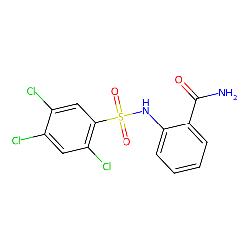 2-(2,4,5-Trichlorobenzenesulfonamido)benzamide structure