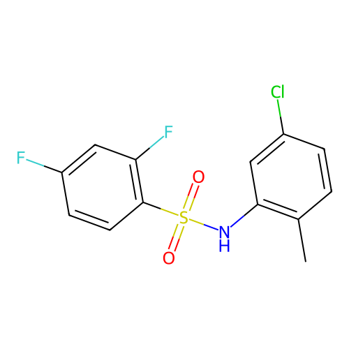 N-(5-chloro-2-methylphenyl)-2,4-difluorobenzenesulfonamide structure