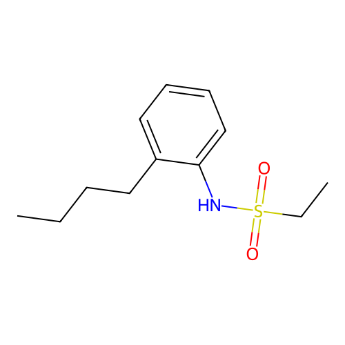N-(2-butylphenyl)ethanesulfonamide structure