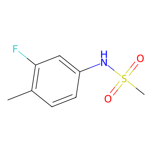 N-(3-fluoro-4-methylphenyl)methanesulfonamide structure