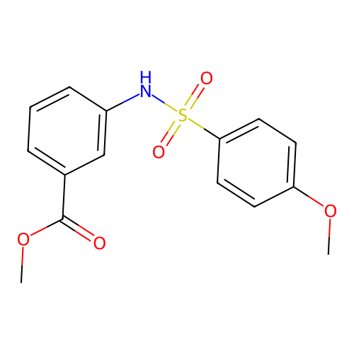 Methyl 3-{[(4-methoxyphenyl)sulfonyl]amino}benzoate structure