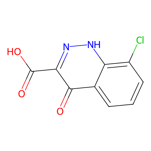 8-Chloro-4-oxo-1,4-dihydrocinnoline-3-carboxylic acid structure