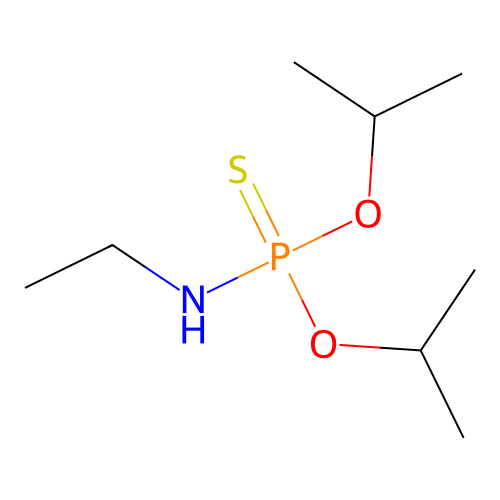 N-di(propan-2-yloxy)phosphinothioylethanamine structure