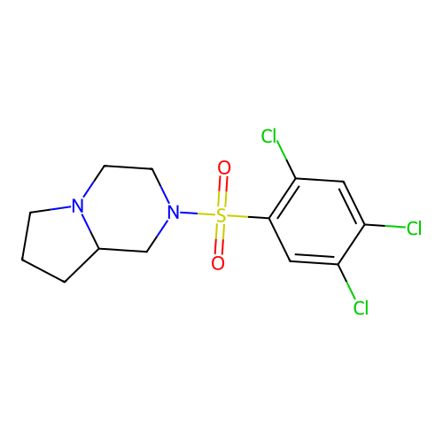 2-[(2,4,5-Trichlorophenyl)sulfonyl]octahydropyrrolo[1,2-a]pyrazine structure