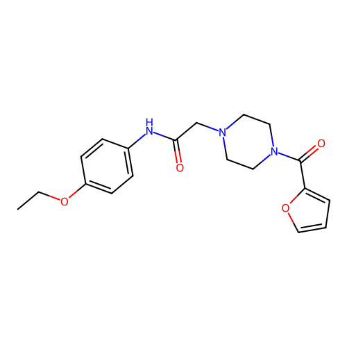 N-(4-ethoxyphenyl)-2-[4-(furan-2-carbonyl)piperazin-1-yl]acetamide structure