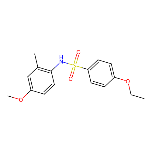 4-ethoxy-N-(4-methoxy-2-methylphenyl)benzenesulfonamide structure