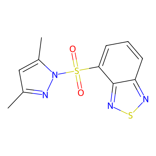 4-(3,5-Dimethylpyrazol-1-yl)sulfonyl-2,1,3-benzothiadiazole structure