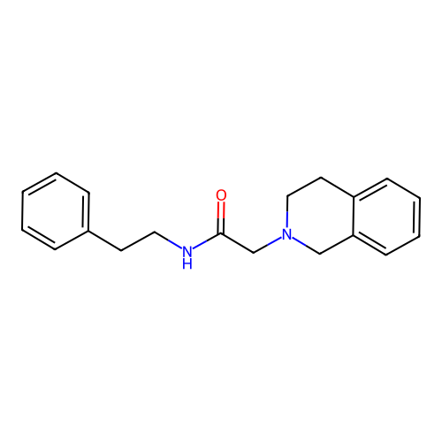 2-(3,4-dihydroisoquinolin-2(1H)-yl)-N-(2-phenylethyl)acetamide structure